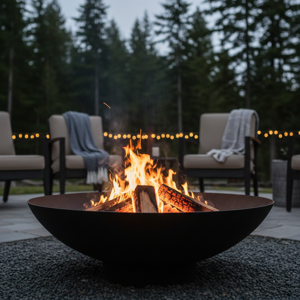 Eine Feuerschale für eine perfekte Lagerfeuerstimmung.